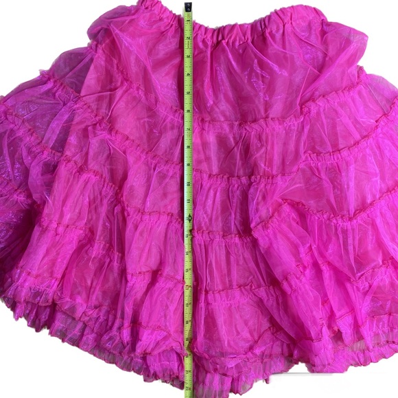 Hot Pink Knee Length Crinoline Petticoat Underskirt for Women• Size OS - Picture 5 of 6